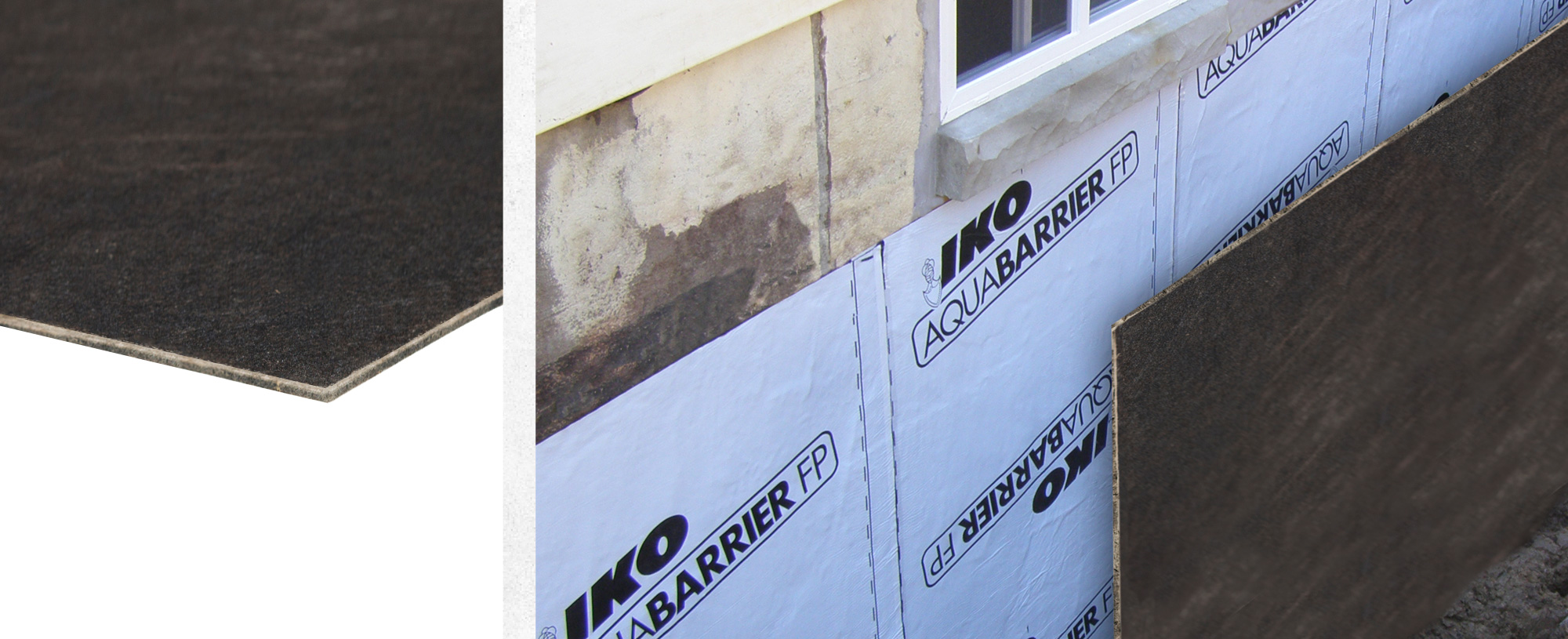 Below Grade Waterproofing Protection Board - Backfill Protection - IKO