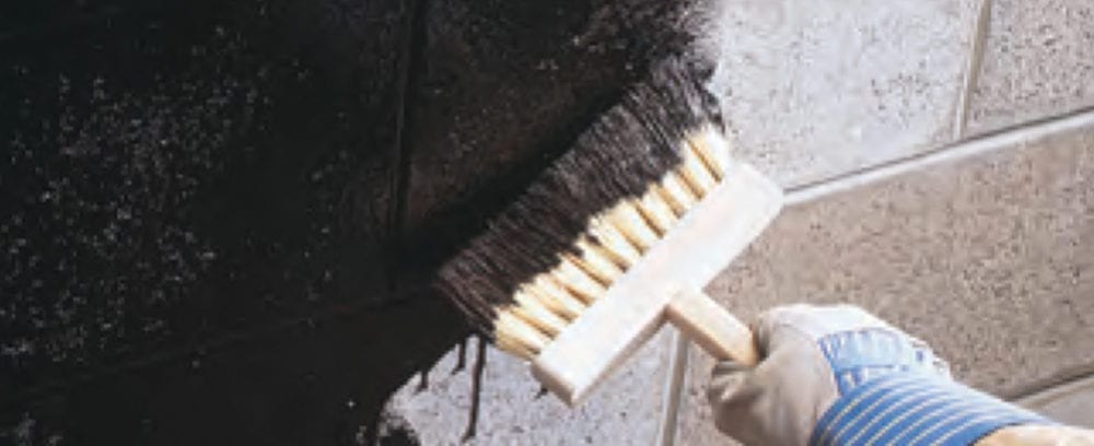 Brush used to apply Building Envelope Primers and Coatings