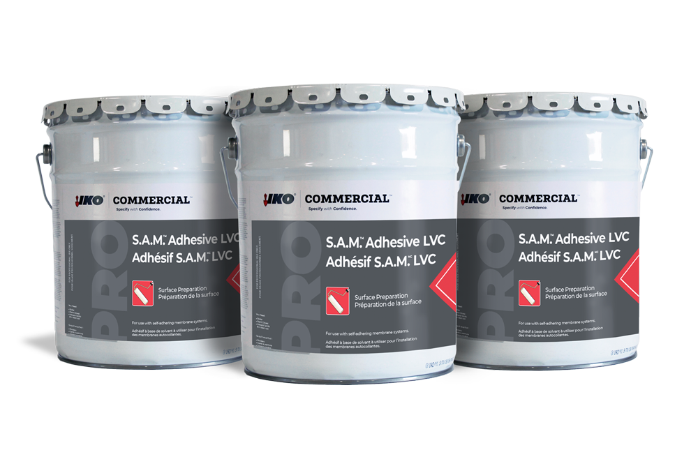 S.A.M. SelfAdhering Membrane Adhesive LVC Low VOC Roof Primer IKO