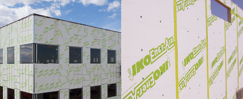 vapor permeable insulation board applied to office building