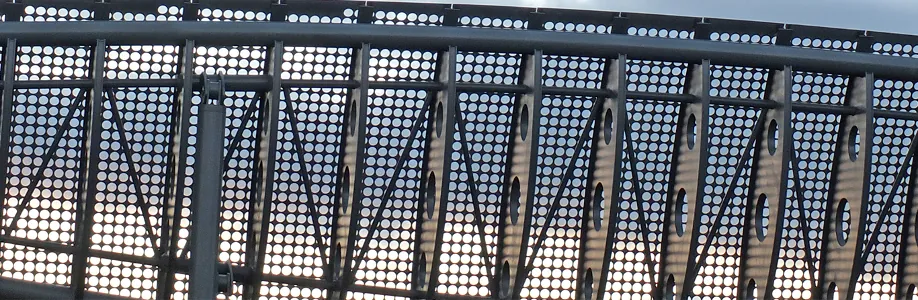 wind baffles to prevent snow ingestion on commercial flat roof