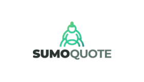 Illustration of a green sumo wrestler above the text