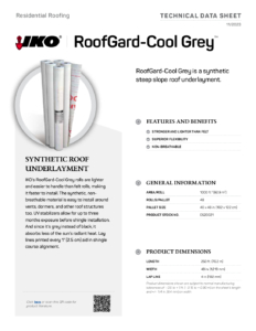 IKO RoofGard-Cool GreyTM | Technical Data Sheet