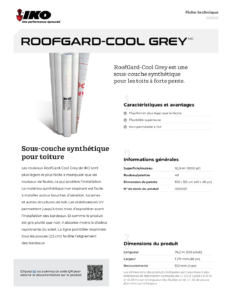 IKO RoofGard-Cool GreyMC | Fiche technique