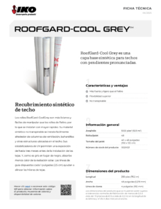 IKO RoofGard-Cool GreyTM | Ficha Técnica