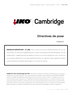 CambridgeMD  Cool Colors de IKO | Directives de pose