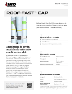 IKO Roof-FastTM Cap | Ficha Técnica