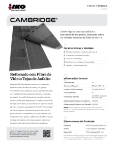 IKO Cambridge® | Ficha Técnica