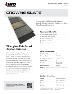 IKO Crowne SlateTM | Technical Data Sheet