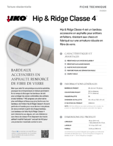 IKO Hip & Ridge Class 4MC | Fiche technique