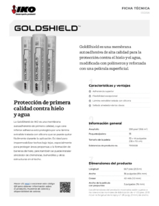 IKO GoldShieldTM | Ficha Técnica
