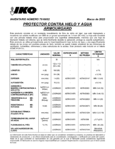 IKO ArmourGardTM | Ficha Técnica