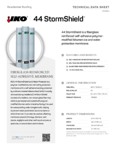 44 StormShield® | Technical Data Sheet