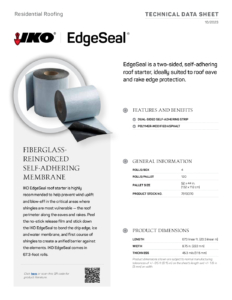 IKO EdgeSeal® | Technical Data Sheet