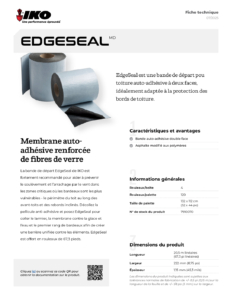 IKO EdgeSealMD | Fiche technique
