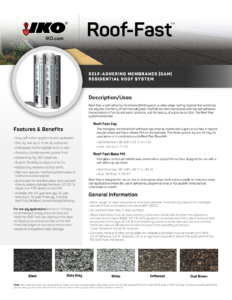IKO Roof-FastTM (Two Ply) | Brochure