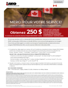 Promotion militaire pour le Canada | Formulaire de rabais