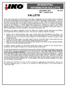 TBR49 Open Valleys | Product Bulletin