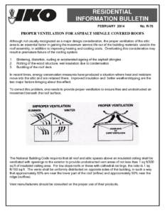 TBR76 Ventilation | Product Bulletin