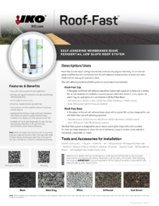 IKO Roof-Fast Low Slope Base | Brochure