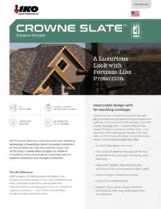 IKO Crowne SlateTM | Brochure (Contractor’s Edition)
