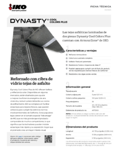 IKO Dynasty® Cool Colors™ Plus | Ficha Técnica