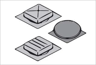 Diverses chatières de ventilation