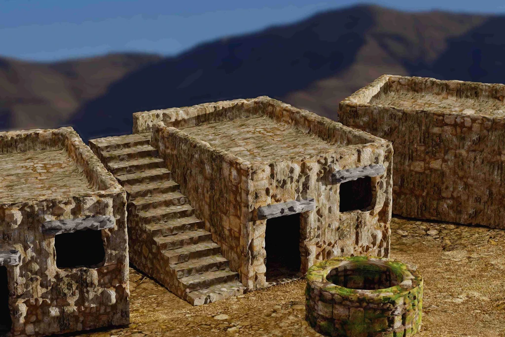 Ancient egyptian flat roofs