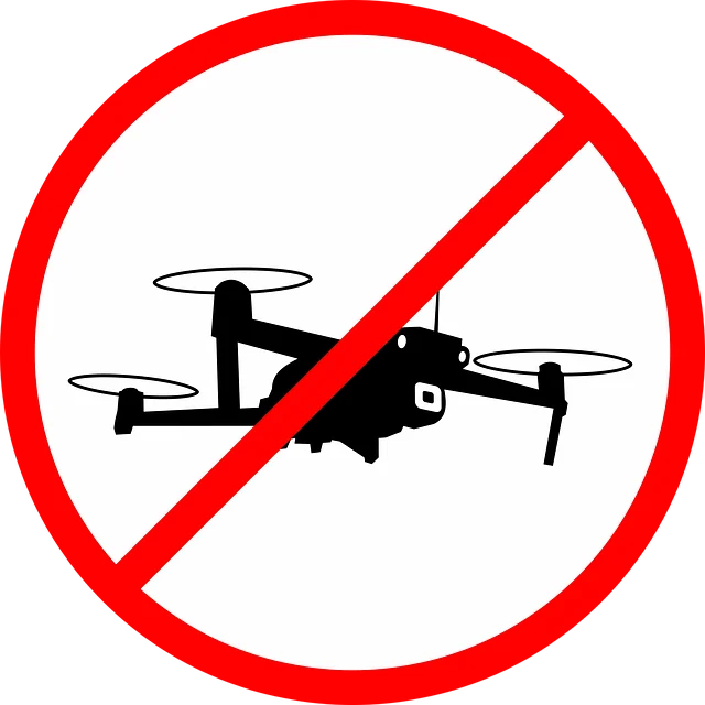 drone flying is not allowed - sign