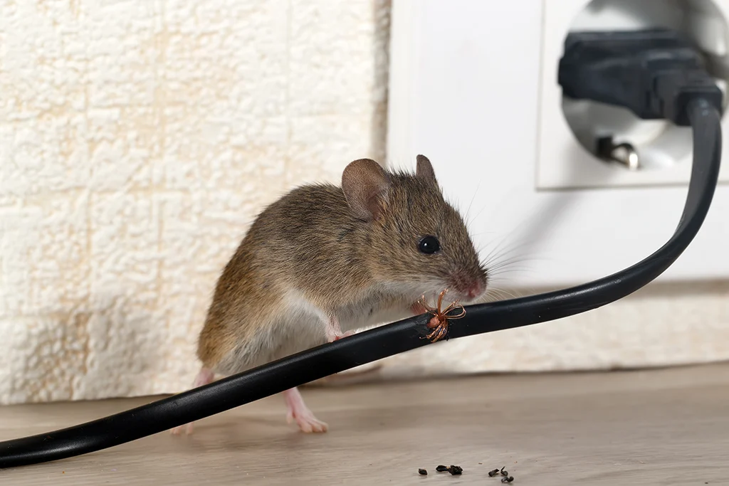 rats in roof chewing on cable