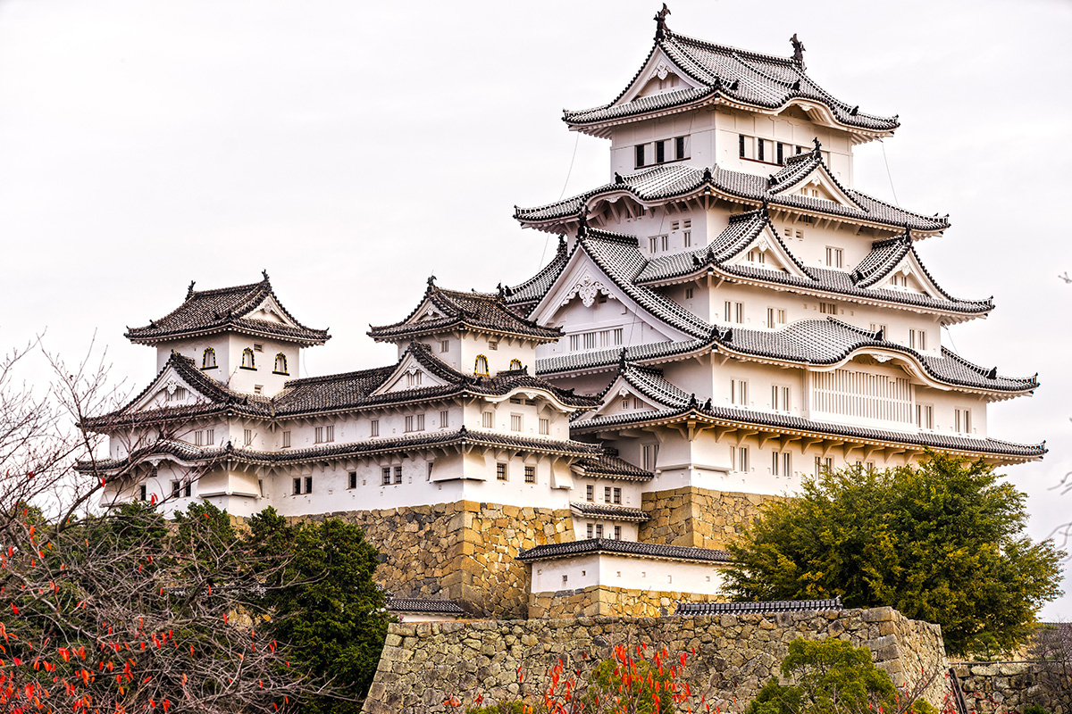 Himeji White Heron Castle in Himeji, Japan