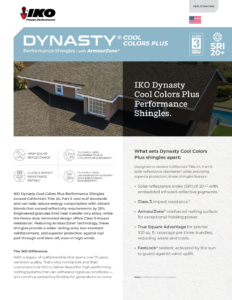 Dynasty® Cool Colors Plus | Brochure (Contractor’s Edition)