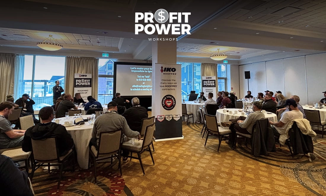 IKO 2026 Profit Power Workshop series for roofing contractors in Canada