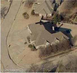 aerial photo of home