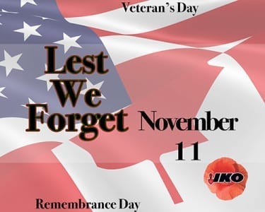 IKO Roofing Remembrance Veterans Day November 11 2015