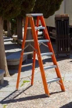 A frame stepladder