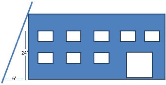 extension ladder length calculation