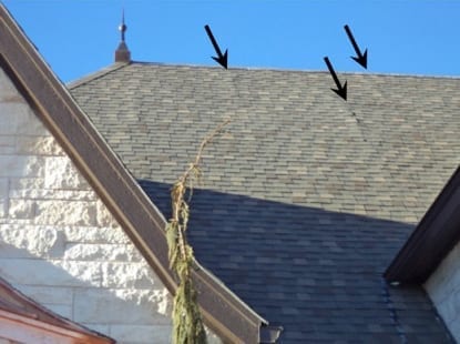 roofing shingles that have buckled 