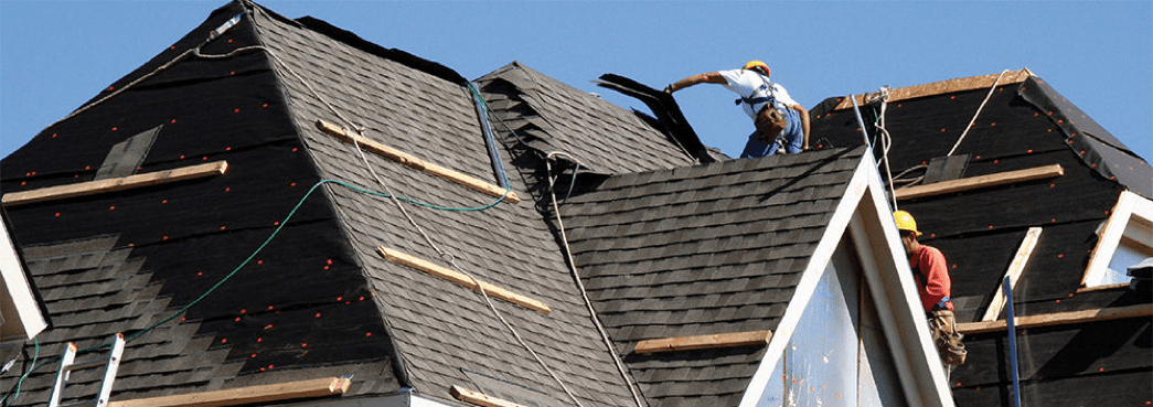 shingle installation on high pitched roof 