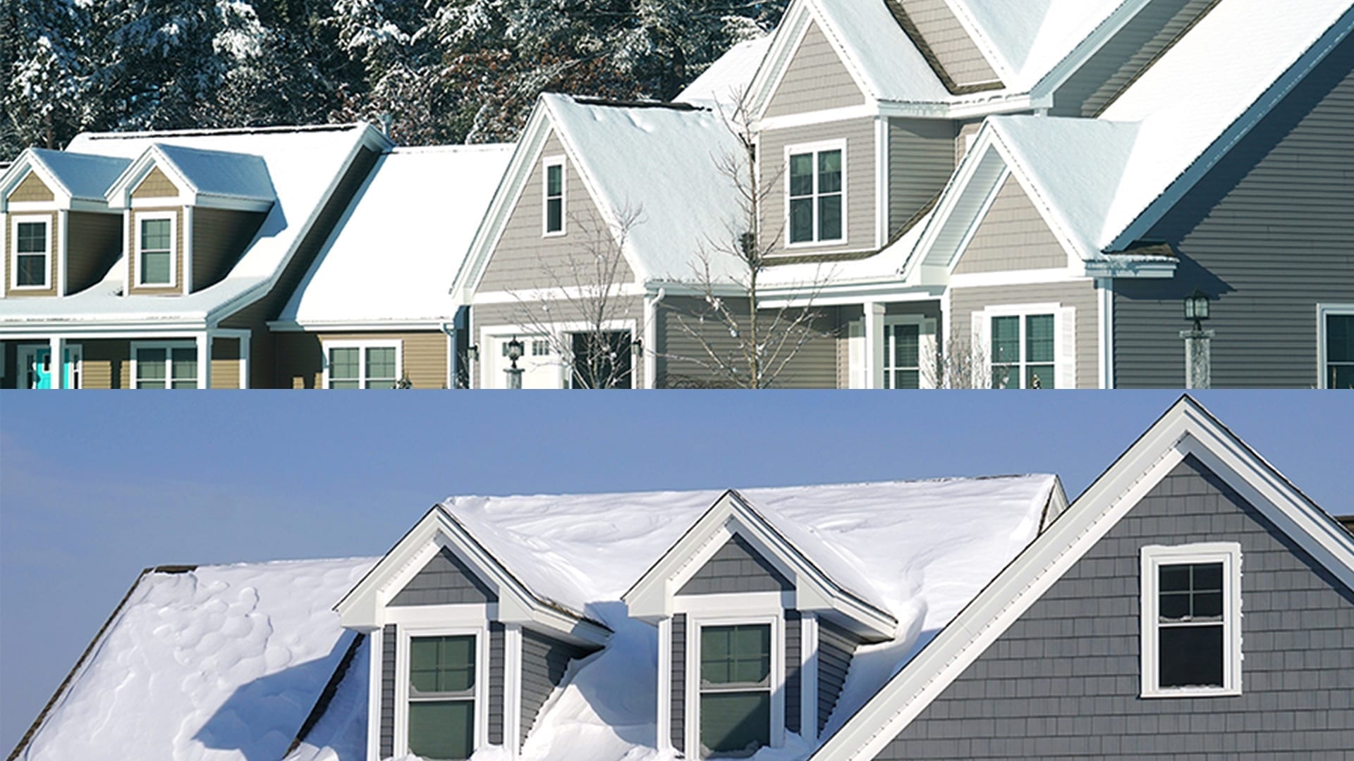 rooftops covered in snow