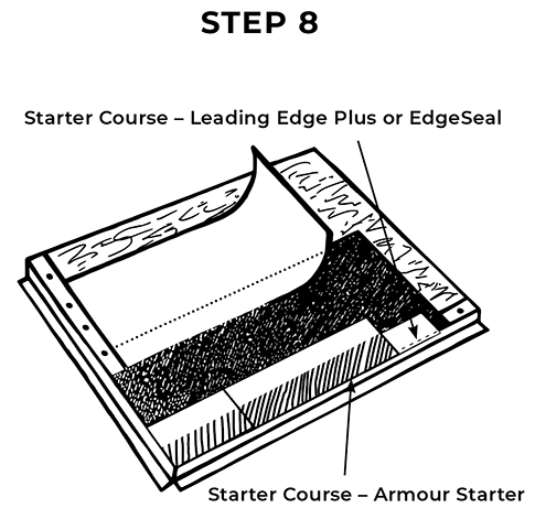 Armourshake starter shingle diagram