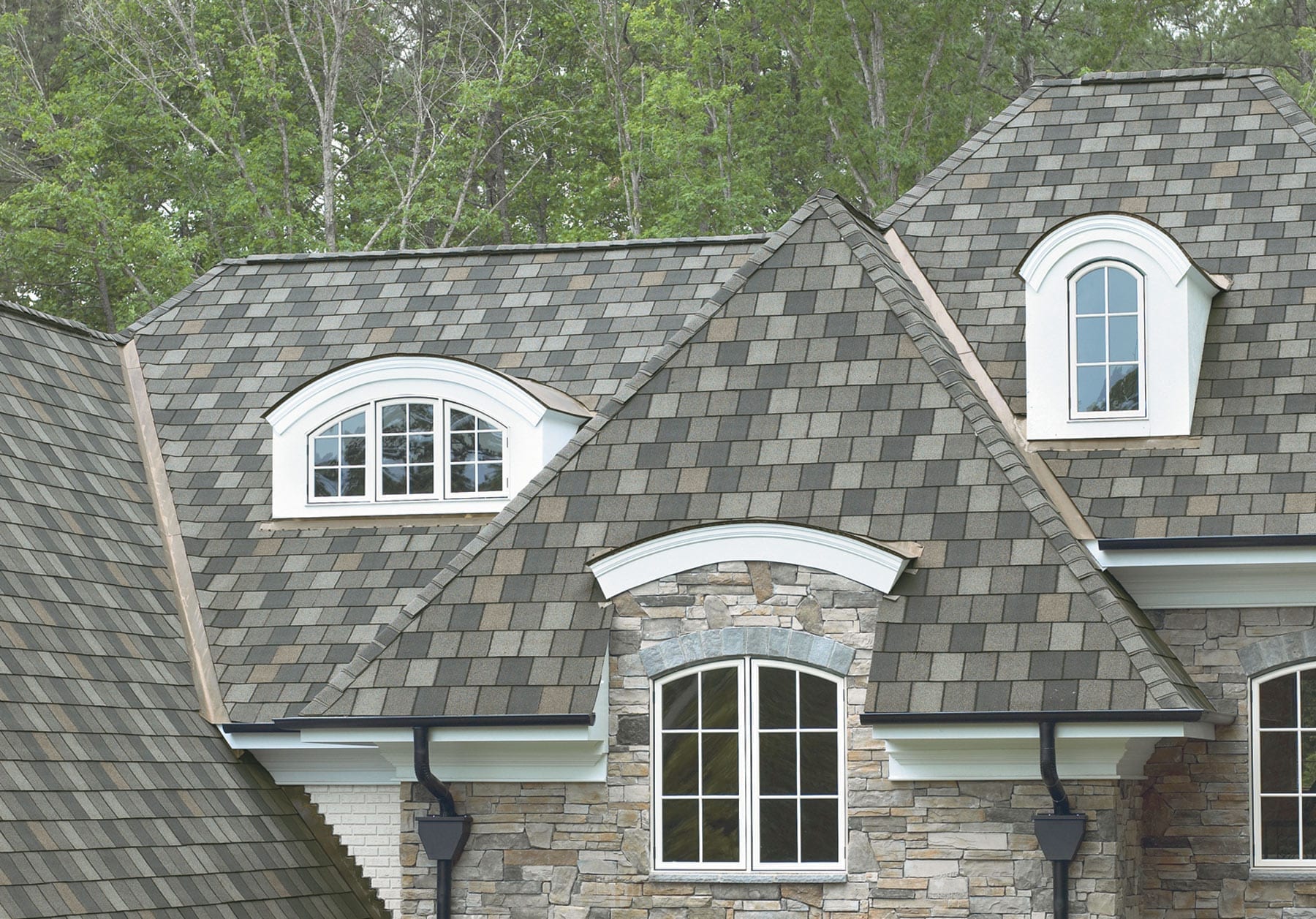 home's roof with IKO's Crowne Slate Regal Stone shingles