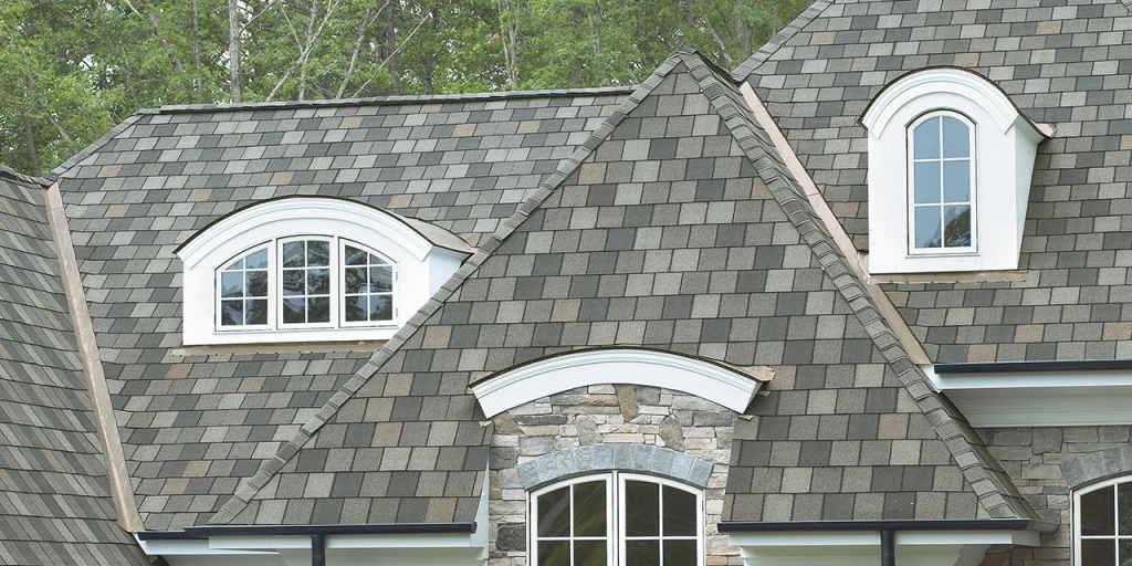 IKO Crowne Slate asphalt shingles - mimic the look of slate shingles