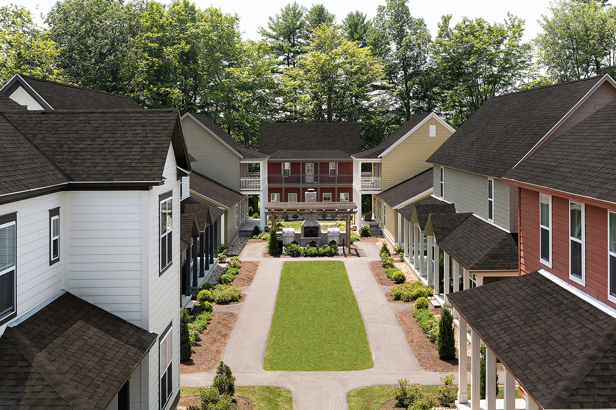 multi-tone grey roof shingles