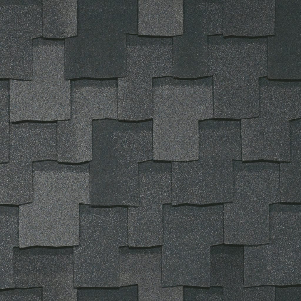 échantillon de bardeaux Armourshake de IKO, couleur Noir ombragé