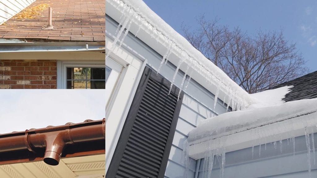  Roof Maintenance to Gutters in order to avoid ice dams