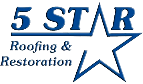 5 Star Roofing & Restoration Comany Name and Logo