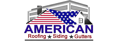 American Roofing Siding Gutters Business Name and Logo