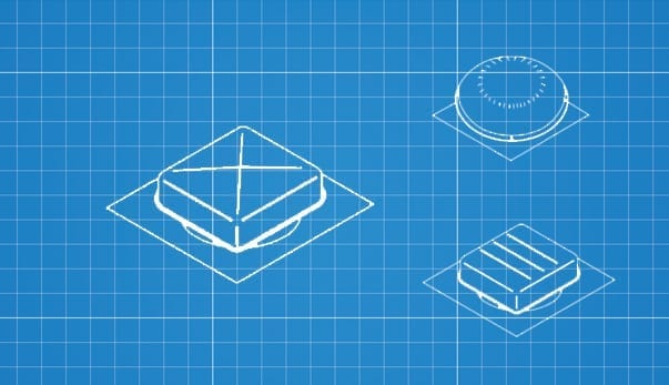 blueprint drawings of static roof vents