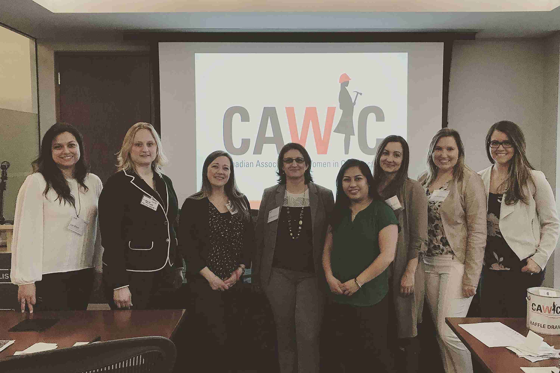 Canandian association women construction group photo